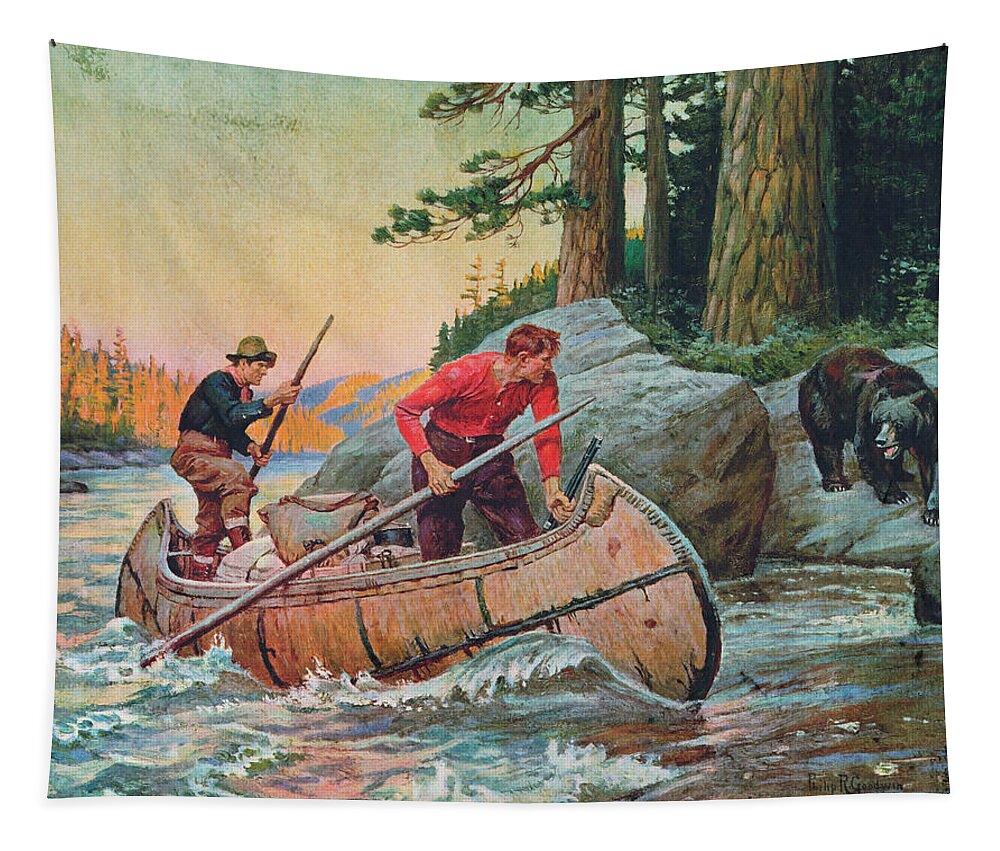 Philip Goodwin Tapestry featuring the painting Adventures On The Nipigon by JQ Licensing