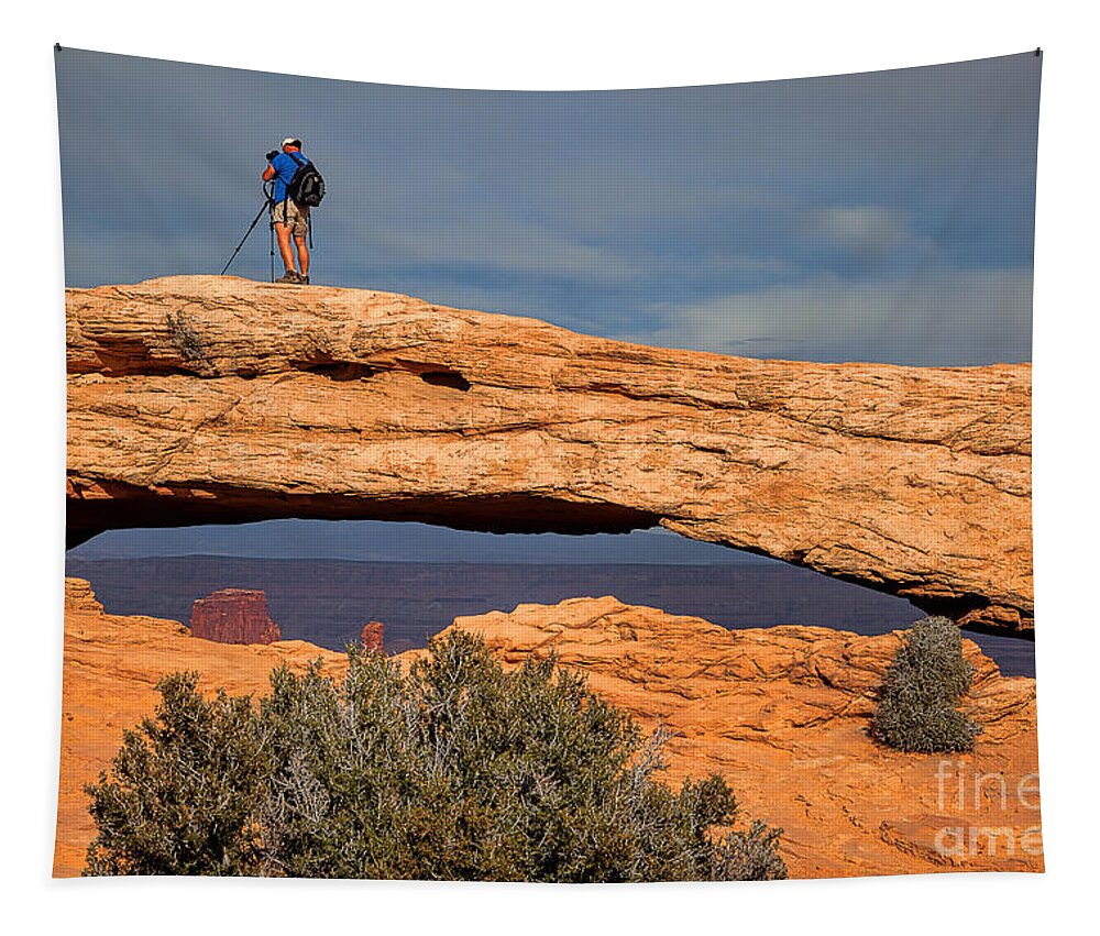 Mesa Arch Tapestry featuring the photograph Afternoon Exposure by Jim Garrison