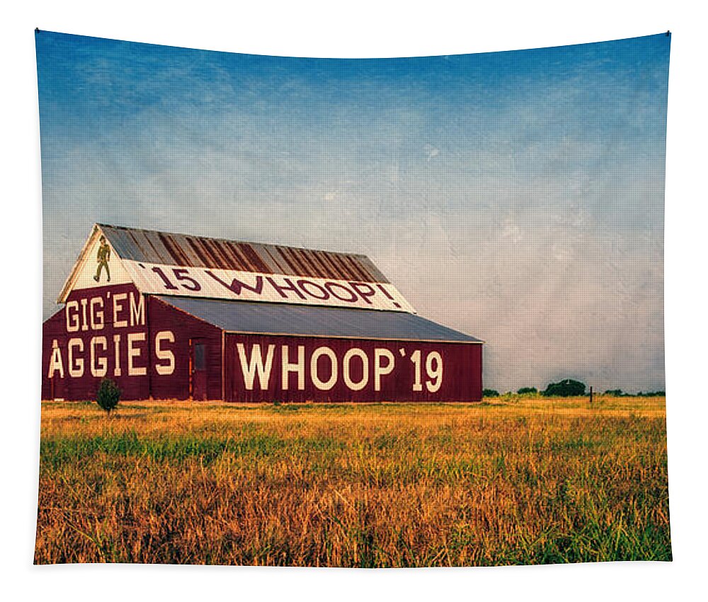 Joan Carroll Tapestry featuring the photograph Aggie Barn 2015 by Joan Carroll