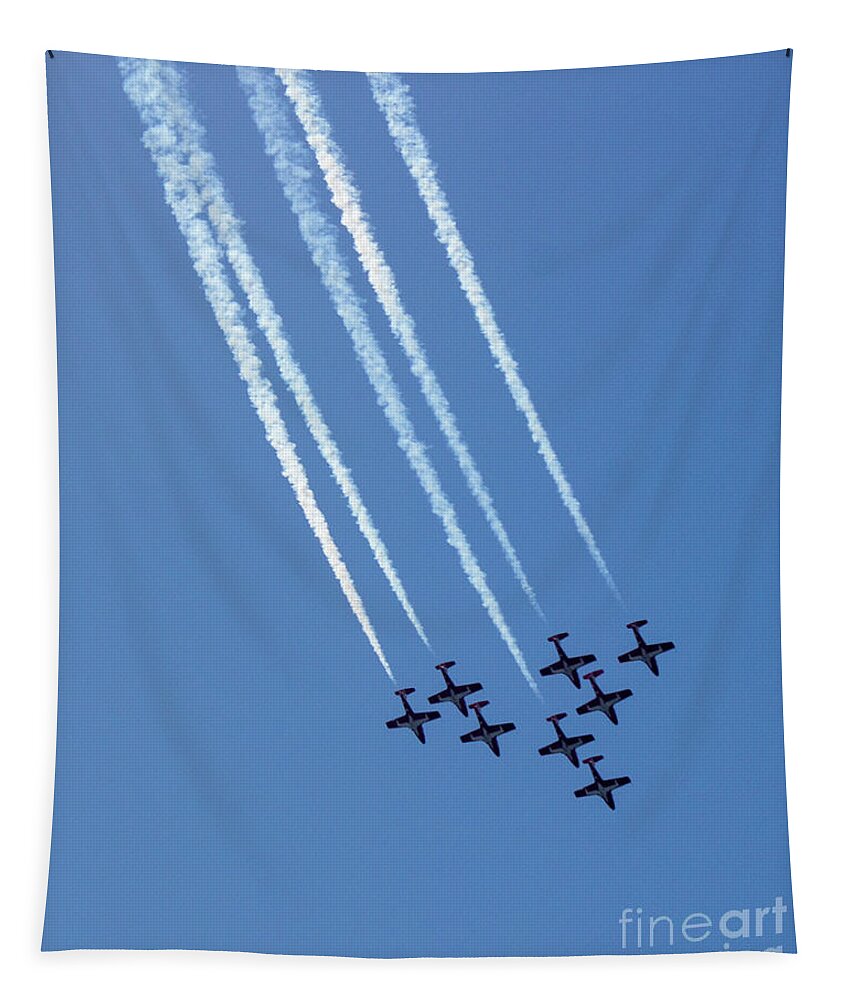 Blue Angles Tapestry featuring the photograph Air Show 1 by Cheryl Del Toro