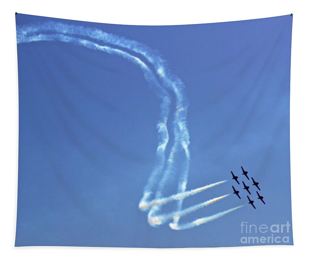 Air Show Tapestry featuring the photograph Air Show 8 by Cheryl Del Toro
