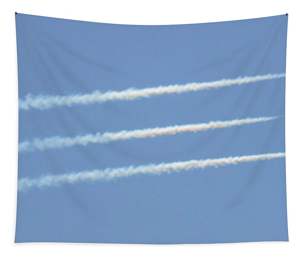 Air Show Tapestry featuring the photograph Air Show 9 by Cheryl Del Toro