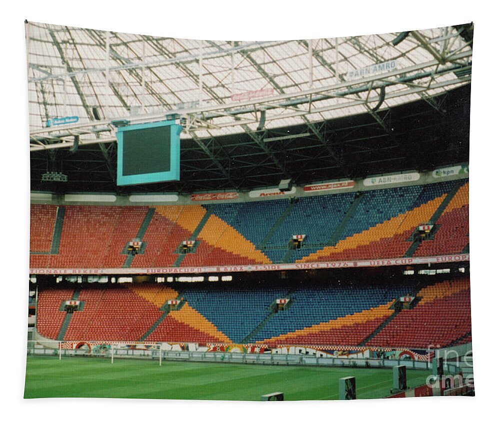 Ajax Tapestry featuring the photograph Ajax Amsterdam - Amsterdam Arena - South Goal End - August 2007 by Legendary Football Grounds