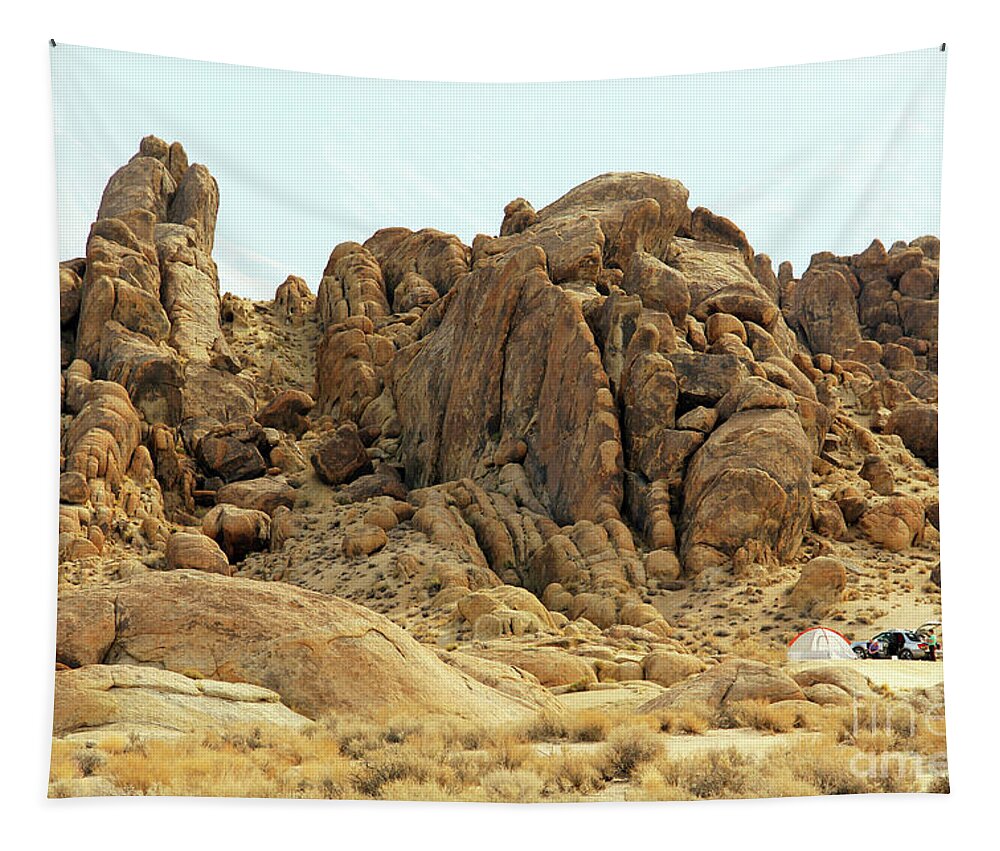 Eastern Sierras Tapestry featuring the photograph Alabama Hills Lone Pine California 6574 by Jack Schultz