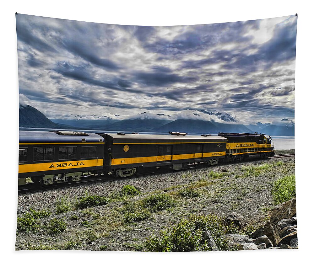 Train Tapestry featuring the photograph Alaska 3009 by Phyllis Taylor