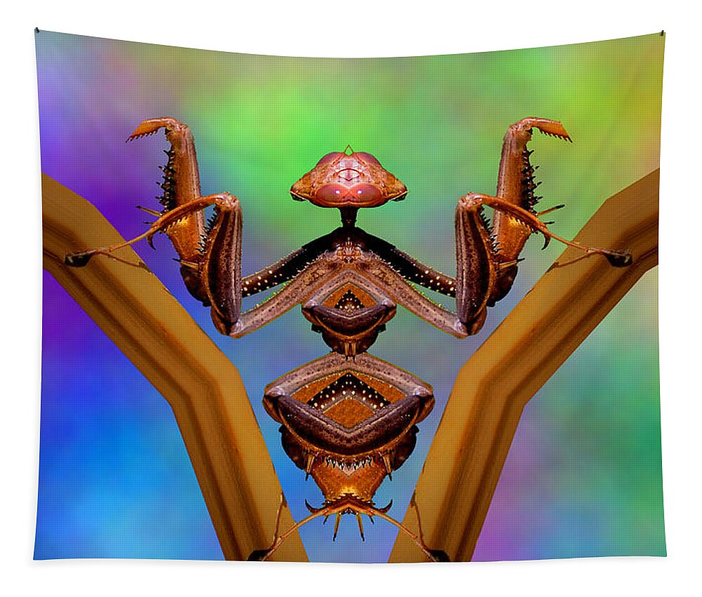 James Smullins Tapestry featuring the digital art Alien life 1 by James Smullins