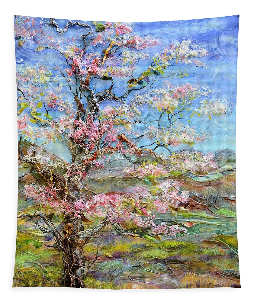 Tree Tapestry featuring the painting Alive by Regina Valluzzi