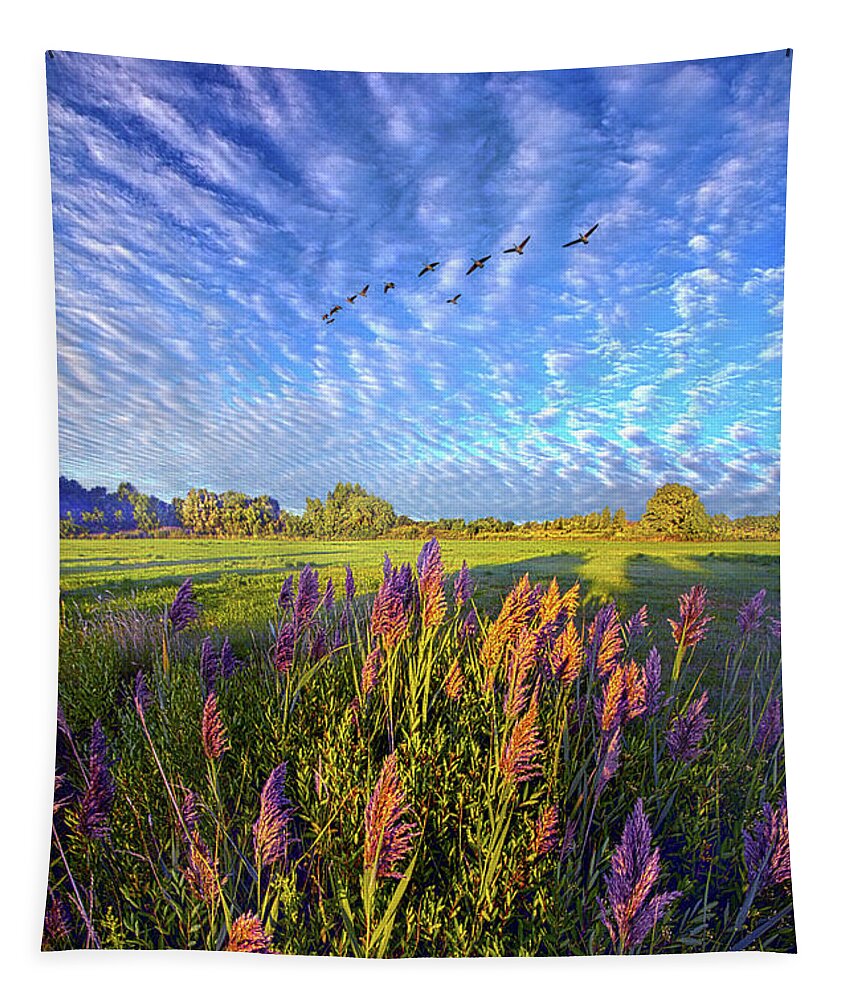 Clouds Tapestry featuring the photograph All Things Created And Held Together by Phil Koch
