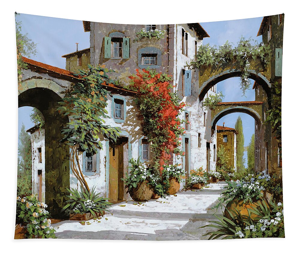 Arches Tapestry featuring the painting Altri Archi by Guido Borelli