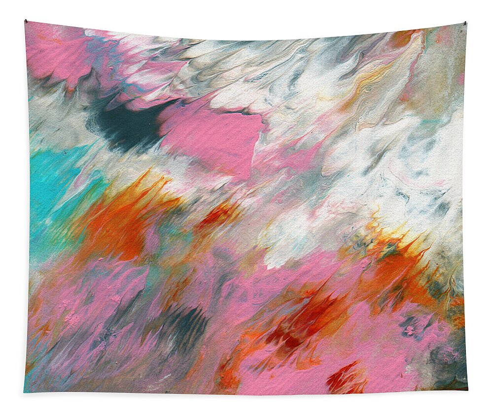 Abstract Tapestry featuring the painting Ambrosia 2- Abstract Art By Linda Woods by Linda Woods
