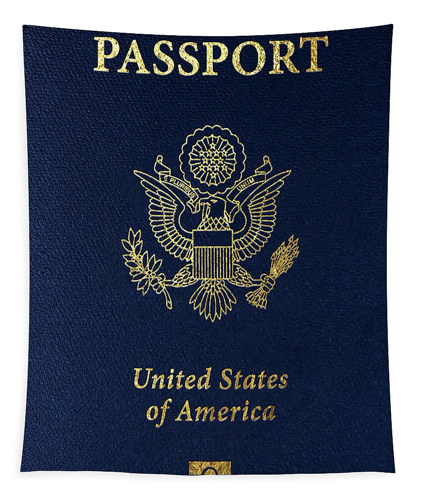 “passports” Collection Serge Averbukh Tapestry featuring the digital art American Passport Cover by Serge Averbukh