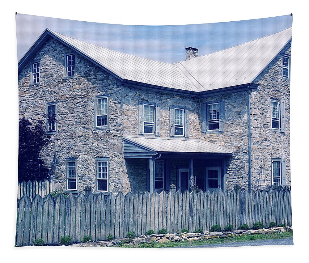 Amish Home Tapestry featuring the photograph Amish Home by Angie Tirado