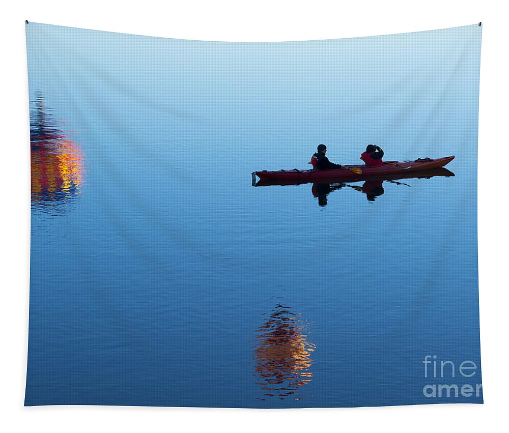 Kayak Tapestry featuring the photograph Among the Heavens by Michael Dawson