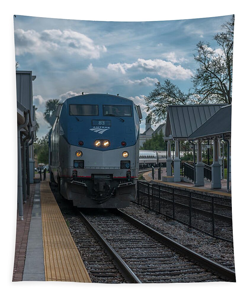 Amtrak Tapestry featuring the photograph Amtrak 83 by Dale Powell