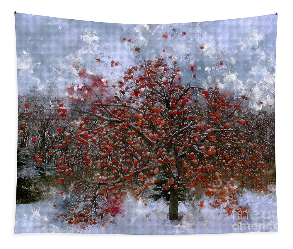 Apple Tree Tapestry featuring the photograph An Apple of a Day by Julie Lueders 