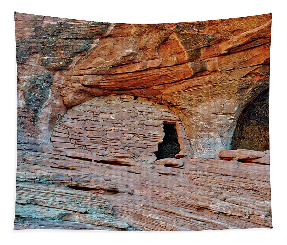Mystery Valley Tapestry featuring the photograph Ancient Ruins Mystery Valley Colorado Plateau Arizona 05 by Thomas Woolworth