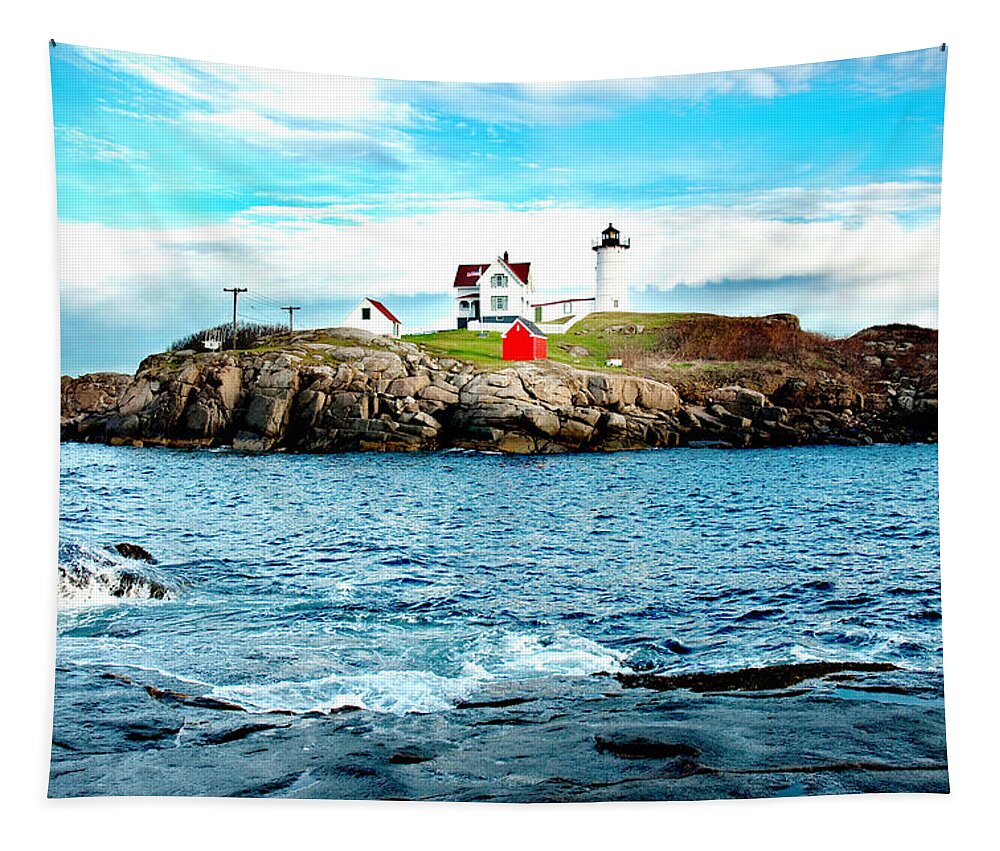 Lighthouse Tapestry featuring the photograph And Yet Another by Greg Fortier