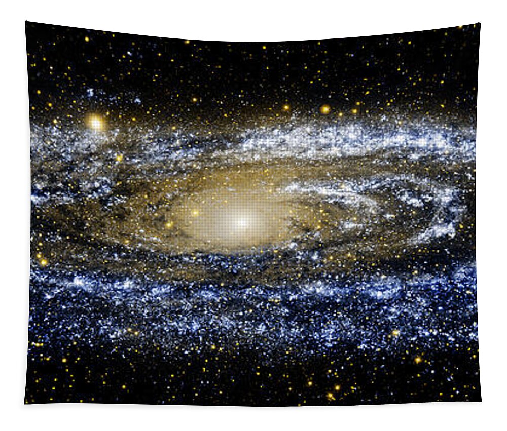 Andromeda Galaxy Tapestry featuring the photograph Andromeda Galaxy enhanced by Weston Westmoreland