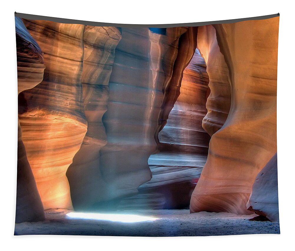 Antelope Tapestry featuring the photograph Antelope Canyon by Farol Tomson