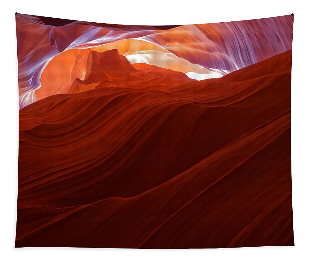 Antelope Canyon Tapestry featuring the photograph Antelope View by Jonathan Davison