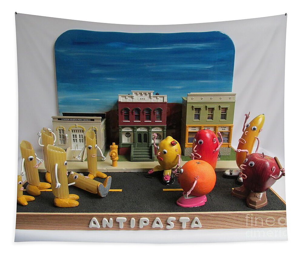 Czappa Tapestry featuring the sculpture Antipasta  by Bill Czappa