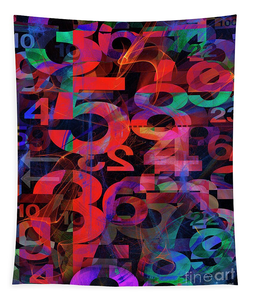 Nag004609 Tapestry featuring the digital art Any Number You Like by Edmund Nagele FRPS