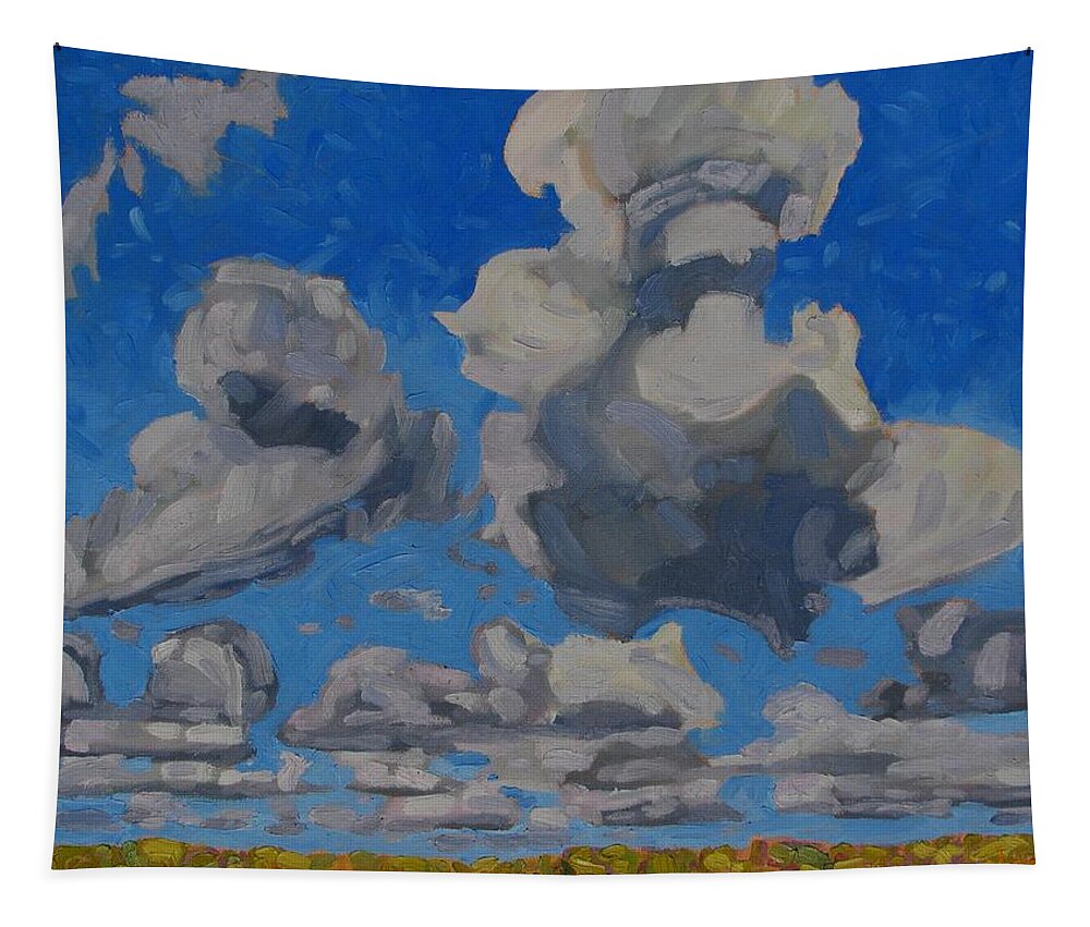793 Tapestry featuring the painting April Cumulus by Phil Chadwick