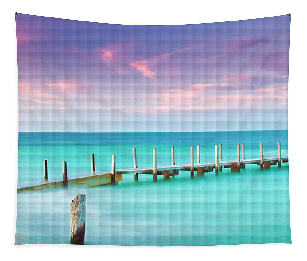 #faatoppicks Tapestry featuring the photograph Aqua Waters by Az Jackson