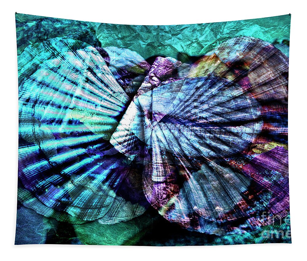Still Life Tapestry featuring the digital art Aquatic Sound by Silva Wischeropp