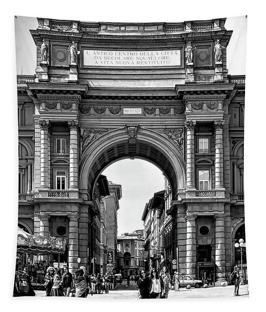 Arcane Triumphal Arch Tapestry featuring the photograph Arcone Triumpal Arch by Maria Coulson