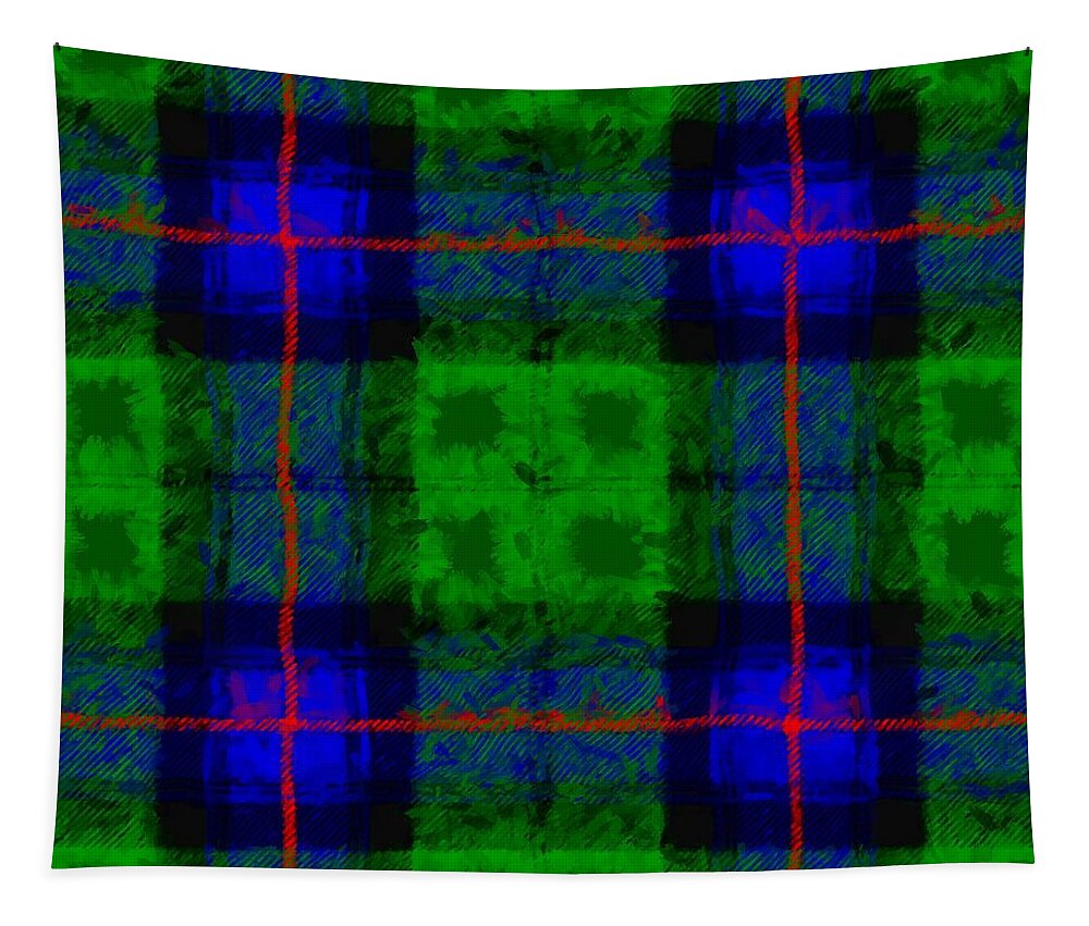 Armstrong Kilt Tapestry featuring the digital art Armstrong Reinterpretation by Caito Junqueira