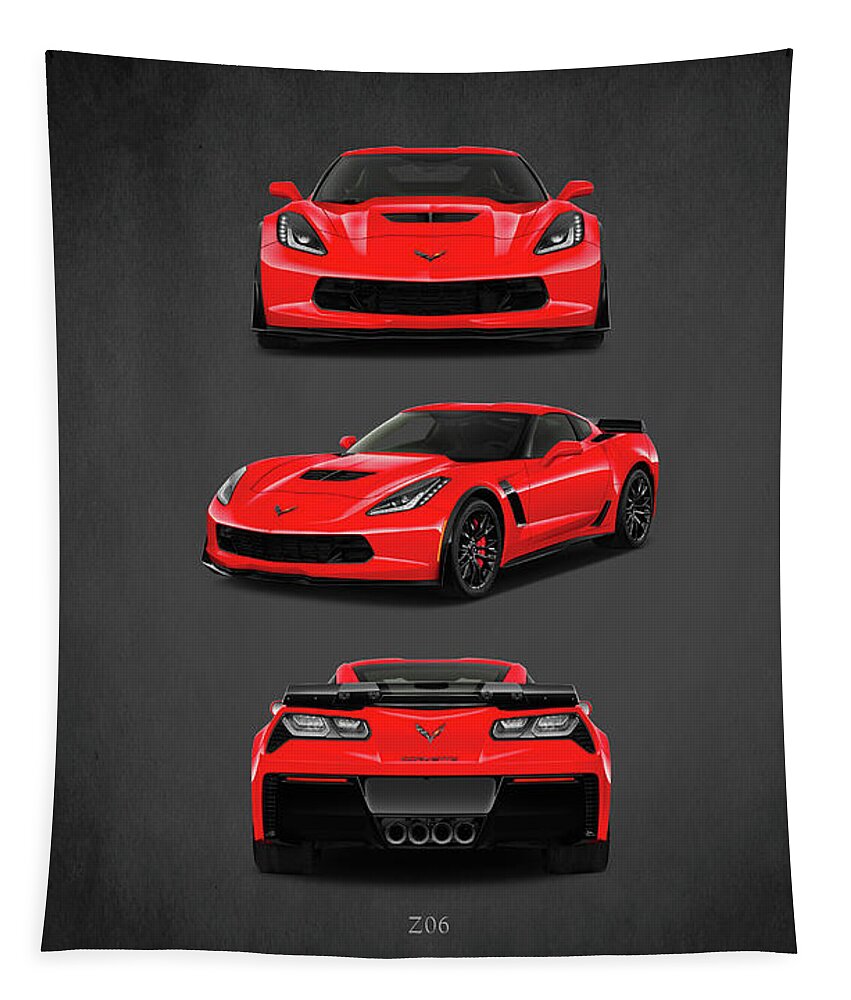 Chevrolet Corvette Tapestry featuring the photograph The Corvette Z06 by Mark Rogan