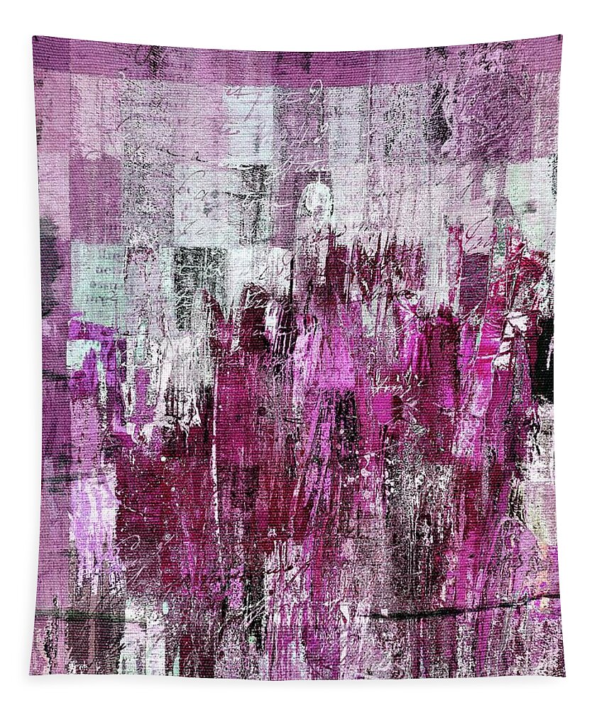 Abstract Tapestry featuring the digital art Ascension - c03xt-165at2c by Variance Collections