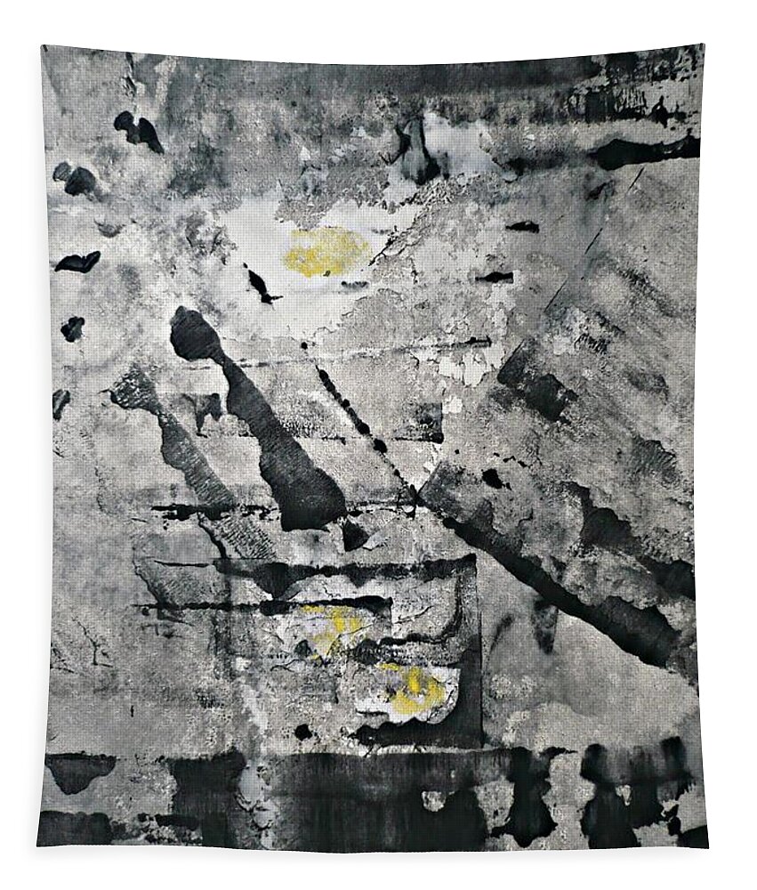 Black Tapestry featuring the painting Ascent by 'REA' Gallery
