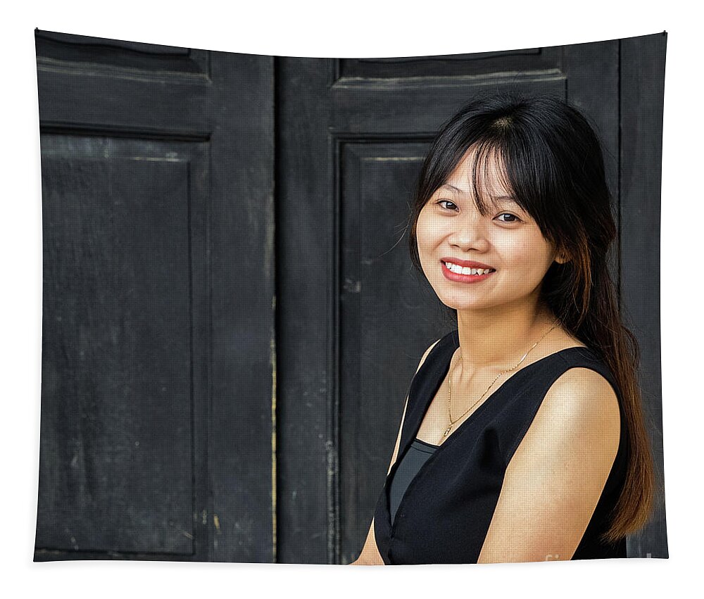 Vietnam Tapestry featuring the photograph Asian Beauty 01 by Rick Piper Photography