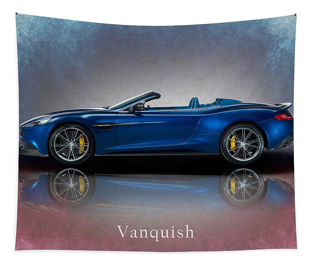 Aston Martin Tapestry featuring the photograph Aston Martin Vanquish Volante by Mark Rogan