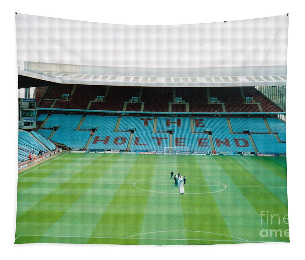 Aston Villa Tapestry featuring the photograph Aston Villa - Villa Park - Holte End 5 - May 2005 by Legendary Football Grounds