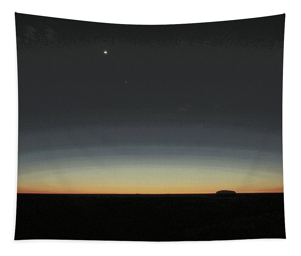 At Dusk Tapestry featuring the painting At Dusk by Celestial Images