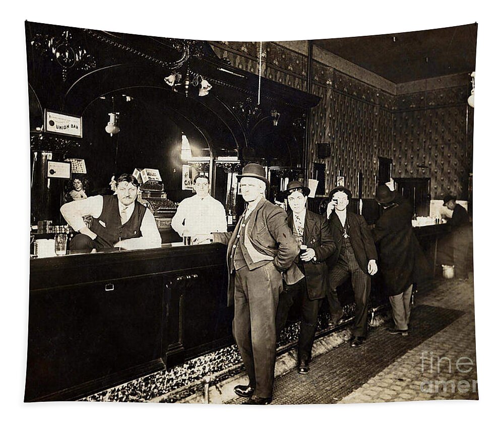 Prohibition Tapestry featuring the photograph At the Bar by Jon Neidert