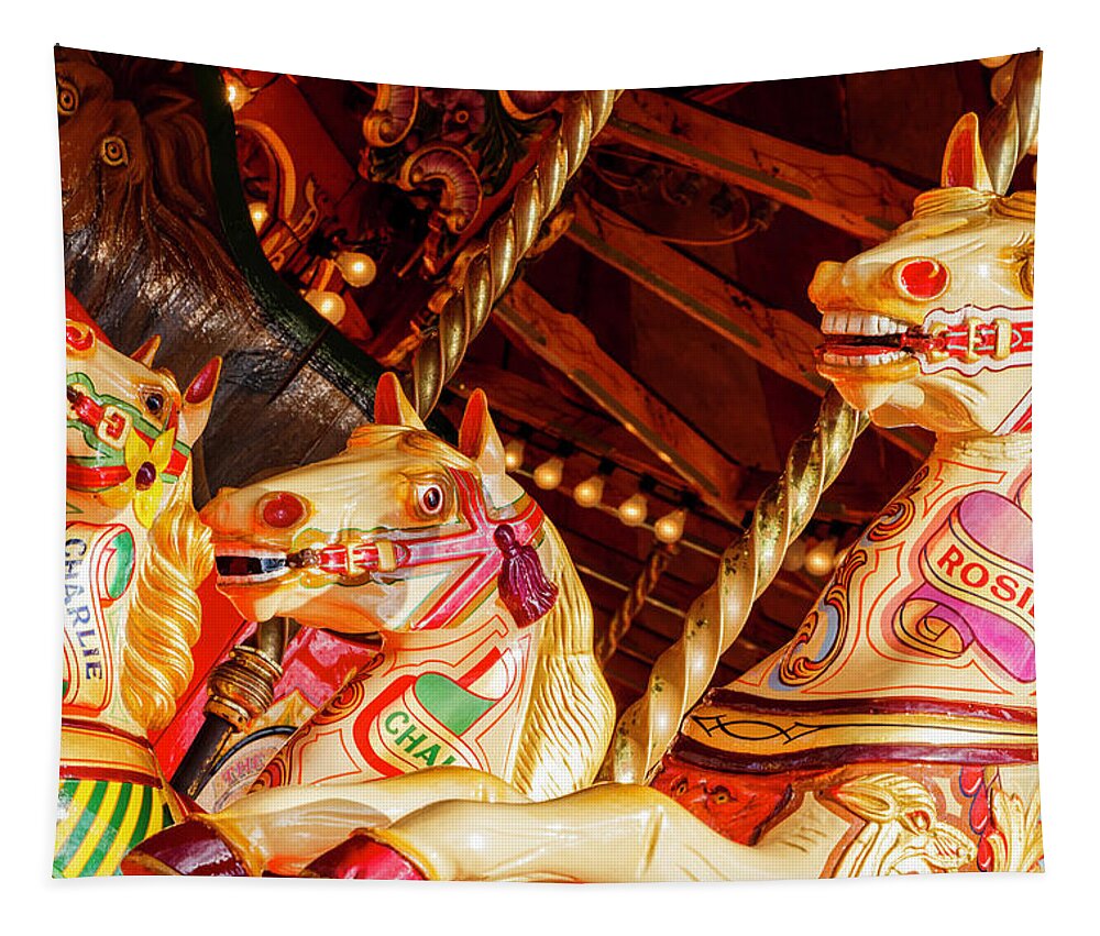 Amusement Tapestry featuring the photograph At the Fairground by Rick Deacon