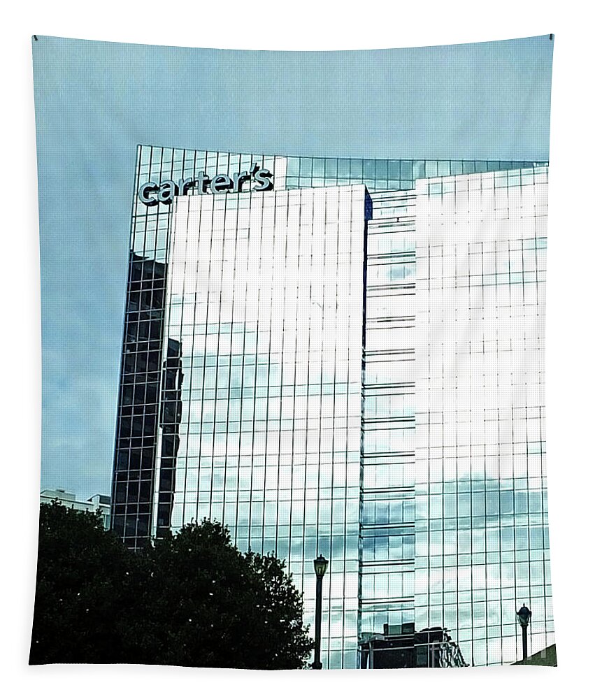 Commerce Tapestry featuring the photograph Atlanta Architecture 11 by Lizi Beard-Ward