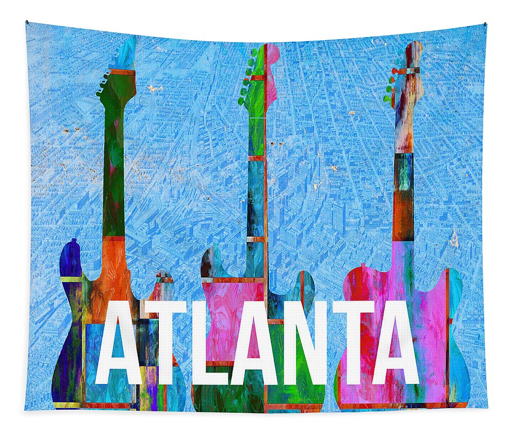 Atlanta Tapestry featuring the photograph Atlanta Music Scene by Edward Fielding