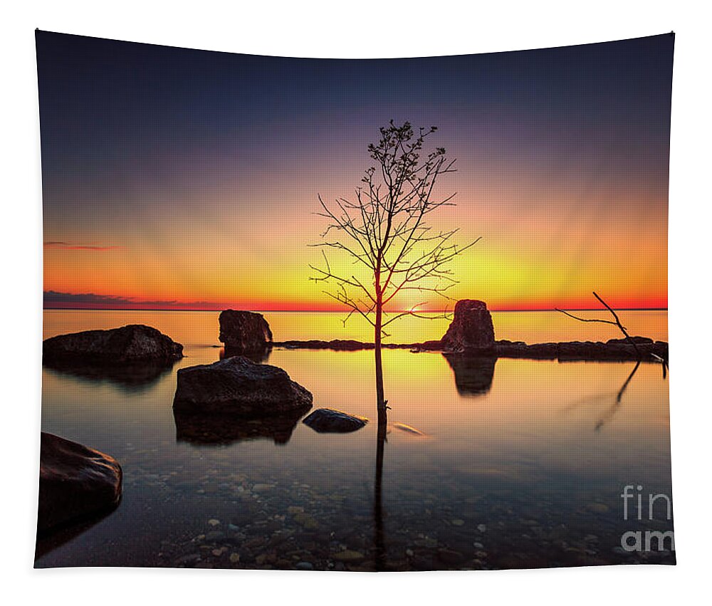 Atwater Beach Tapestry featuring the photograph Atwater Rising by Andrew Slater