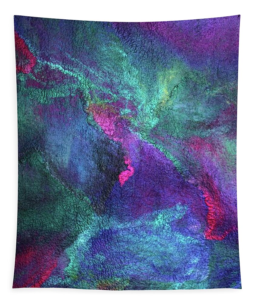 Russian Artists New Wave Tapestry featuring the photograph Aurora Borealis Lights by Marina Shkolnik
