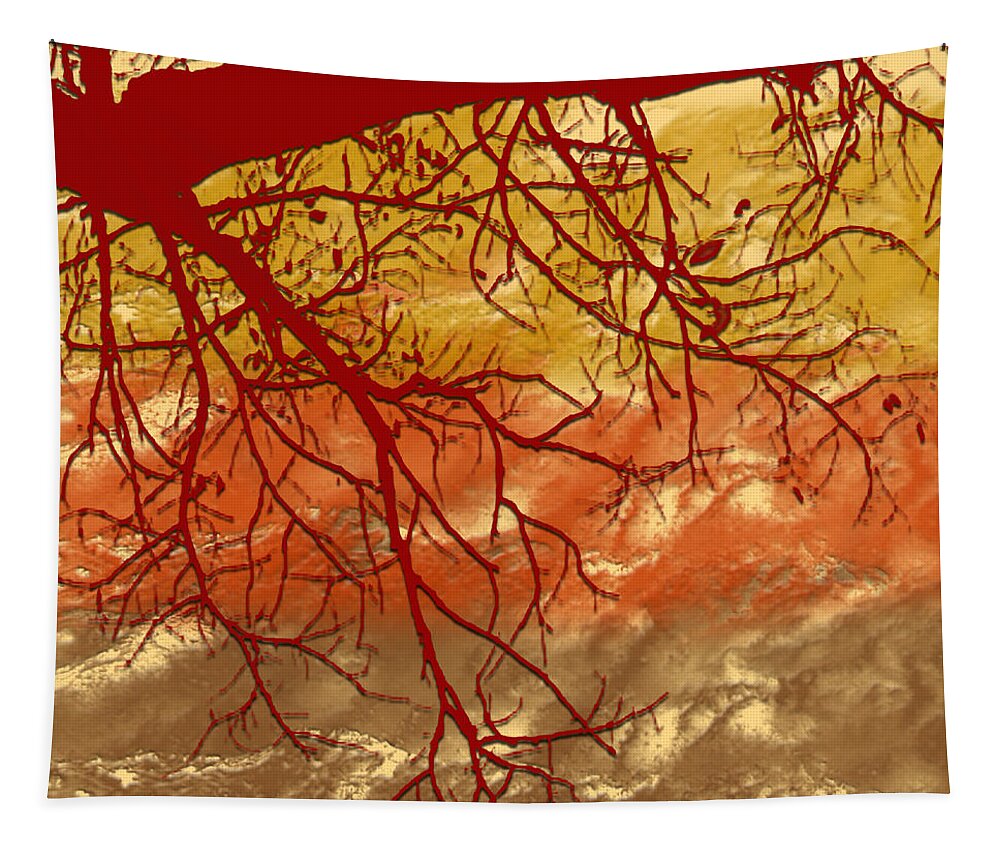 Autumn Tapestry featuring the digital art Autumn Art by Milena Ilieva