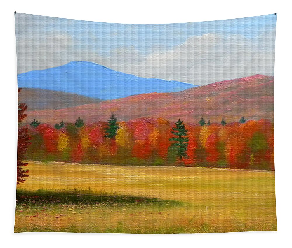 Autumn Tapestry featuring the painting Autumn Maples by Frank Wilson