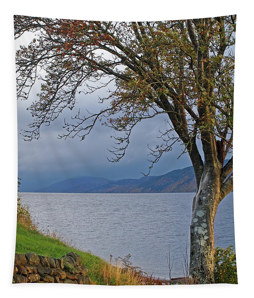 Scottish Loch Tapestry featuring the photograph Autumn Mist On Loch Ness by Gill Billington