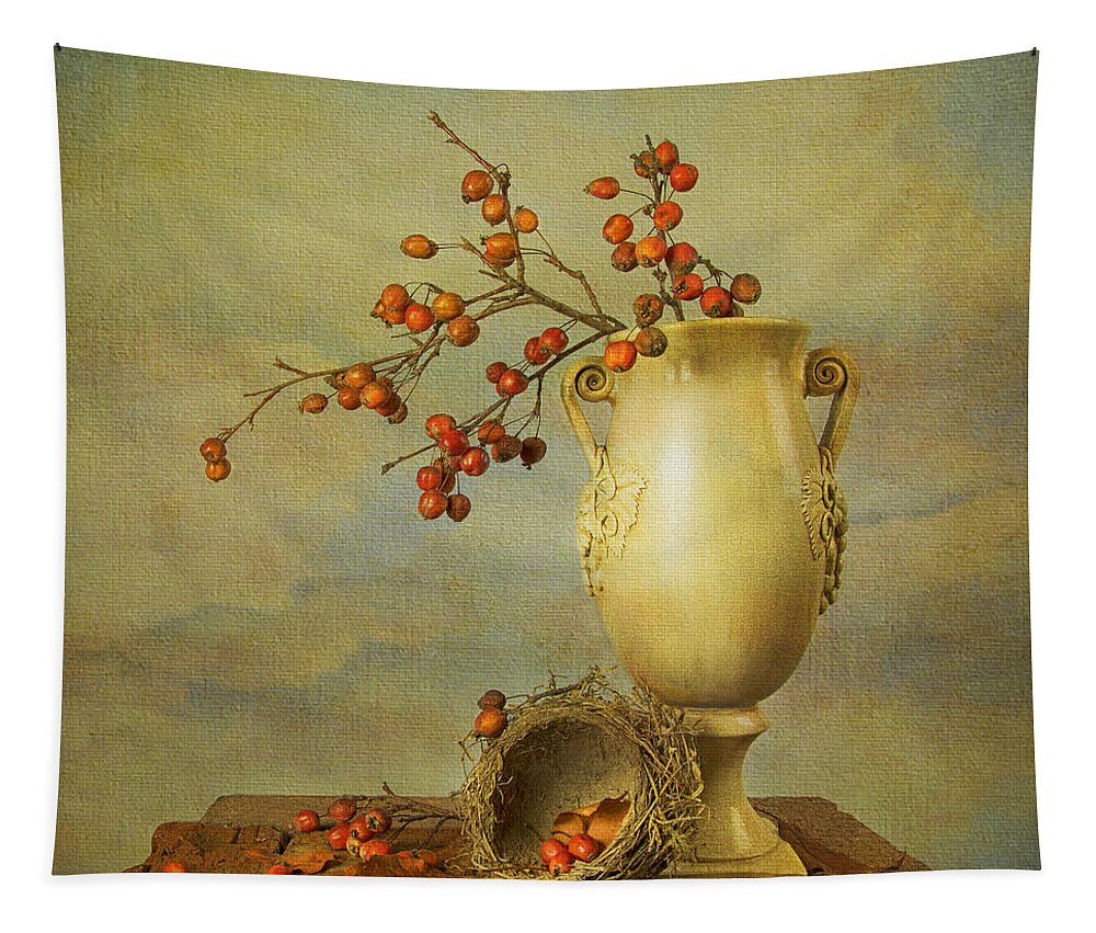 Dutch Masters Tapestry featuring the photograph Autumn Still Life by Theresa Tahara