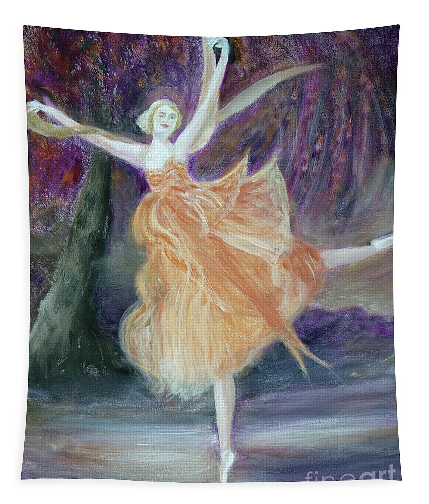 Impressionism Tapestry featuring the painting Autumnal Spirit by Lyric Lucas
