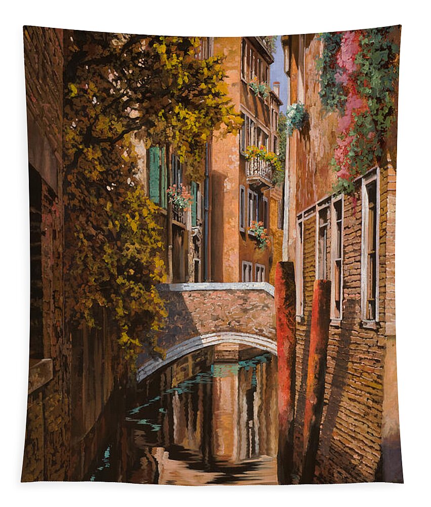 Venice Tapestry featuring the painting autunno a Venezia by Guido Borelli